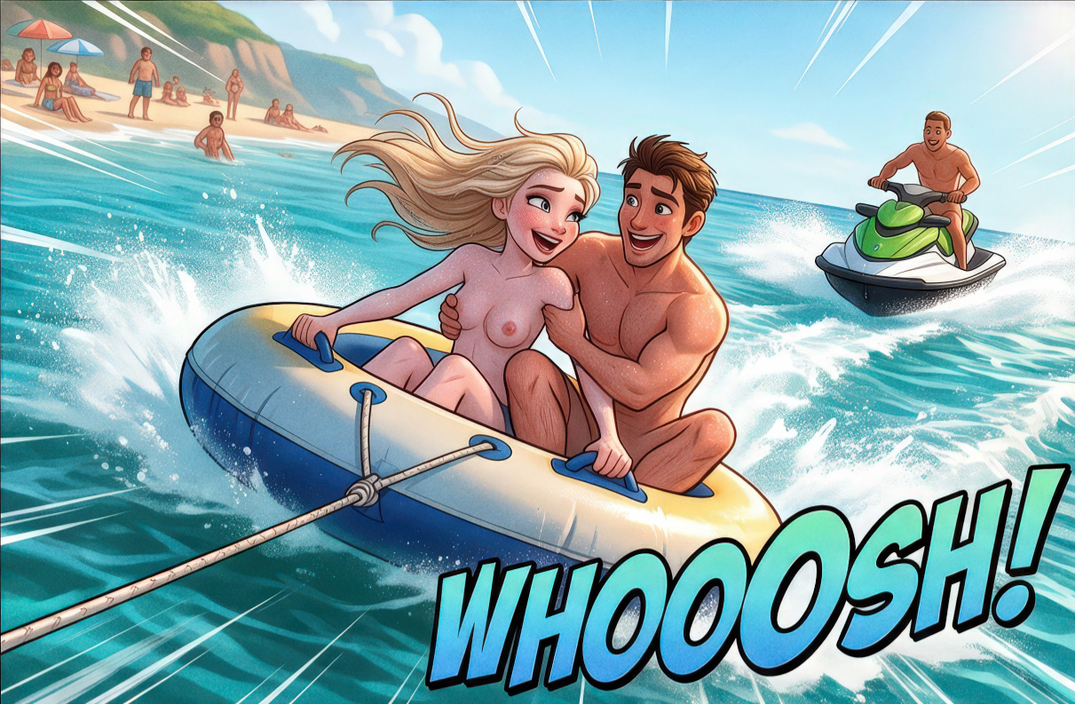 On the Waves, I Grabbed Onto Him