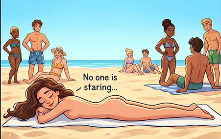 Pensavo che la mia prima volta nuda sulla spiaggia sarebbe stata un’esperienza straordinaria…
