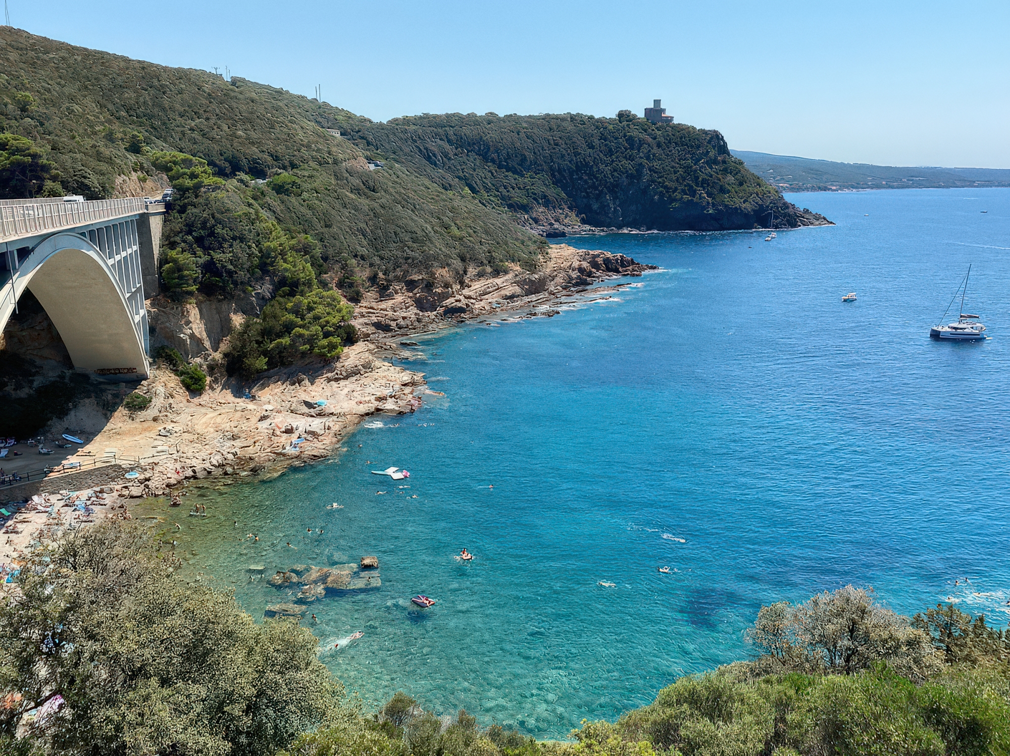 Spiaggia naturista Sassoscritto / Punta del Miglio - Calignaia