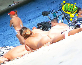 In spain we visited an old , having just left the strand and wearing nothing but a white sun top we thought we would get some vids.