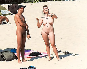I have chance to follow this pretty teen naturist couple of days. Sometimes she enjoy to wear only her bf hat.