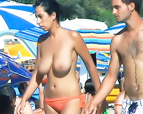 Topless Amateur: Naughty At The Beach 2