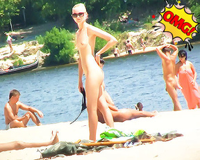 Perfect day at the beach, too hot !!! had to take the bikini off. enjoy !!!