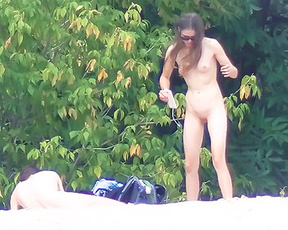 Nude beach voyeur video