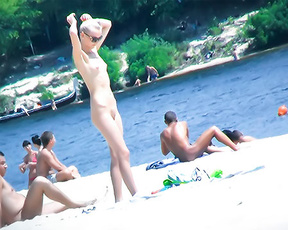 Trying it on to see if I dare wear to sunbathe or to the beach.