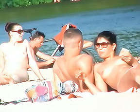 We went to this great beach and my wife looks great