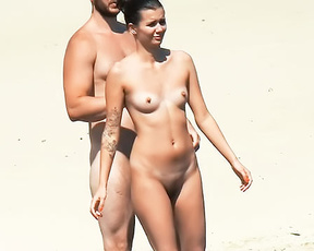 Another day at the nude beach. More and more nude woman passing by. What a beautiful day!. 4