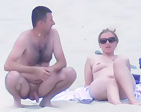 As I told before, my wife is very shy, but we went to a naturist beach and she got nude2