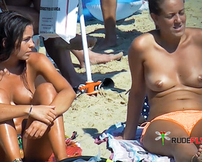 Peaceful Visitors Resting Bare-Topped at Marbella 4
