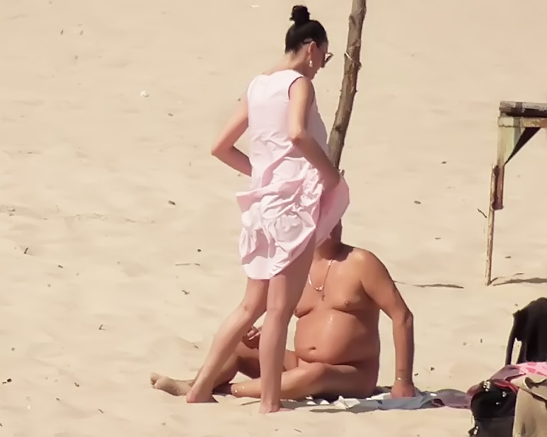 molesting and taking video of my friend on a nude plage at