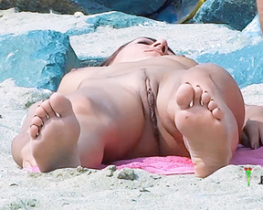. Mary's first public appearance at a beach in the South of France