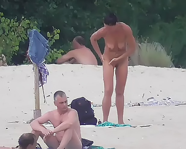 Barely legal youthfull naturist lays naked at the plage 5