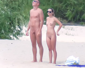 nude one on a european beach.