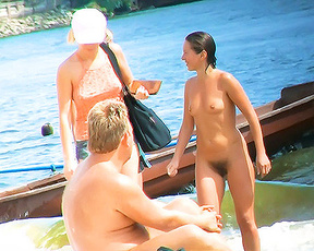 Some movies with me sunbathing nude on a regular strand with clothed peoples around.