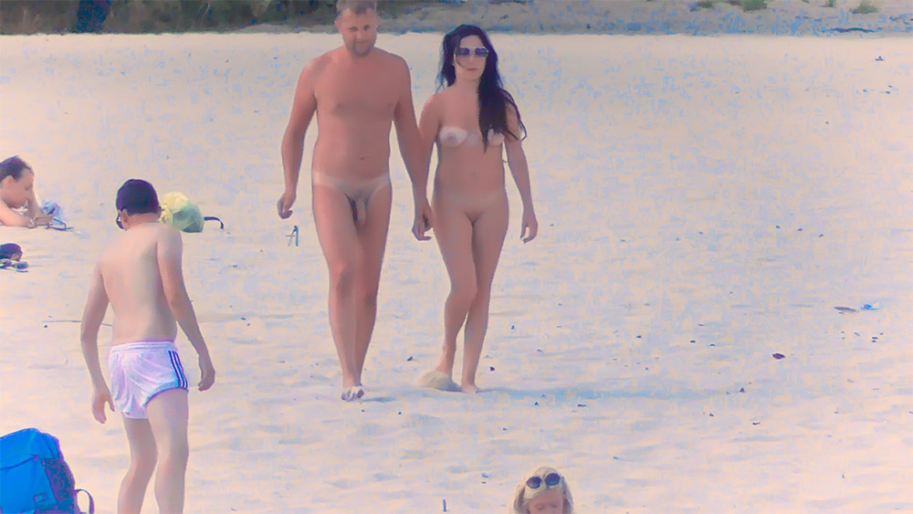 Finally - a warm day at the beach. My pussy gets so wet when the sun shines on it. 2