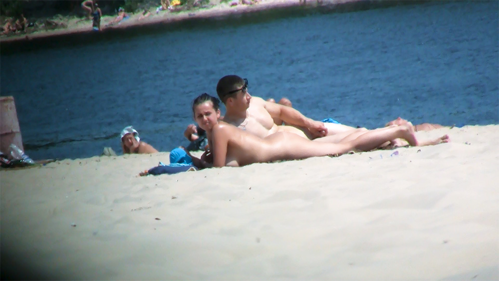 This young woman taking sun on the plage - europe.