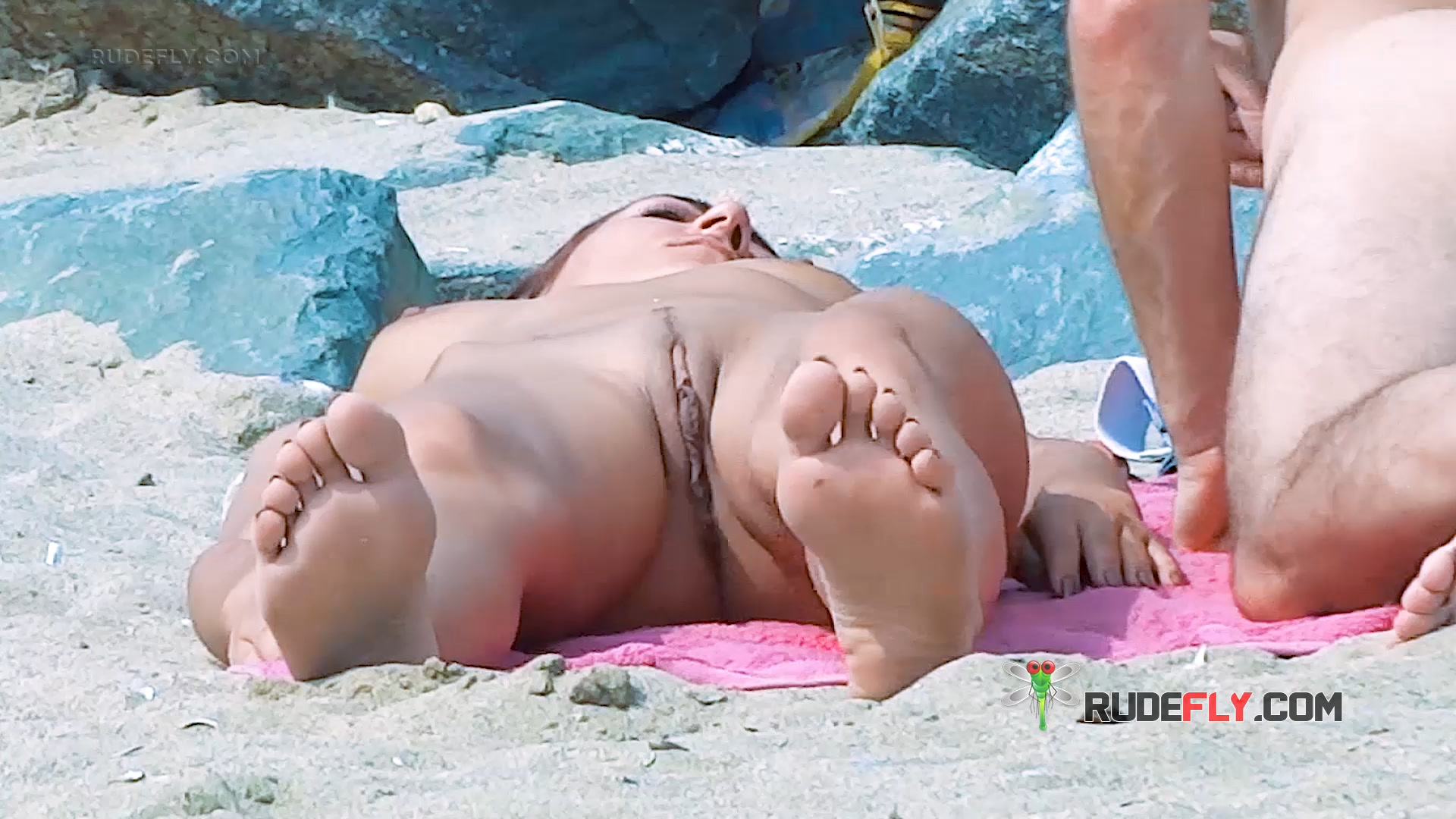 . Mary's first public appearance at a beach in the South of France