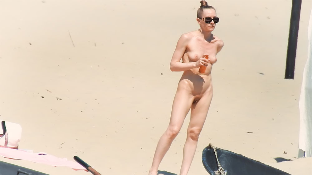 When my husband and me where on a secluded strand nearby I allowed him to take the vids.