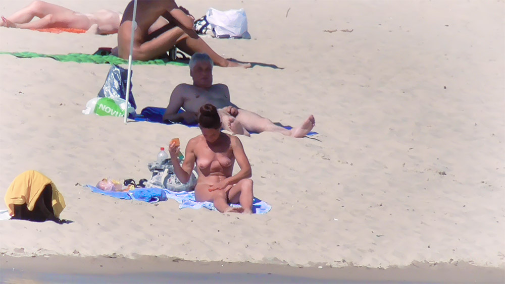 She loves to be naked outdoors.