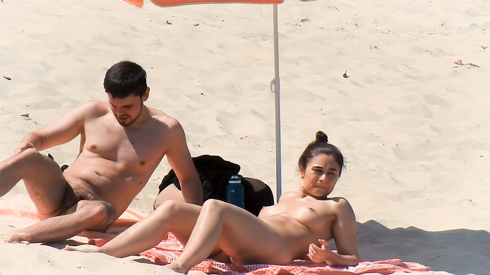 Sunny Naturist Beach Relaxation