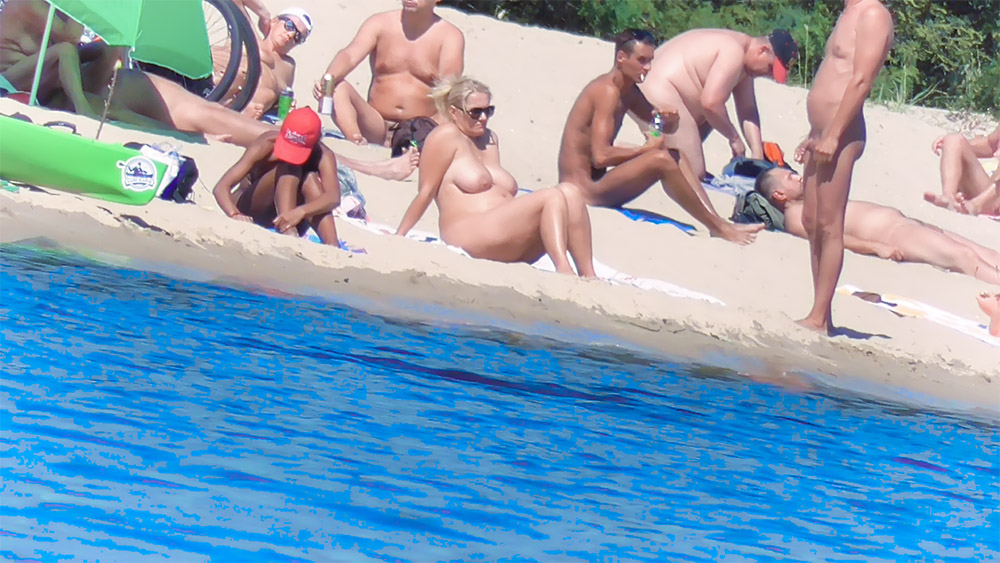 From the crowded beach . Feel free to do what you want