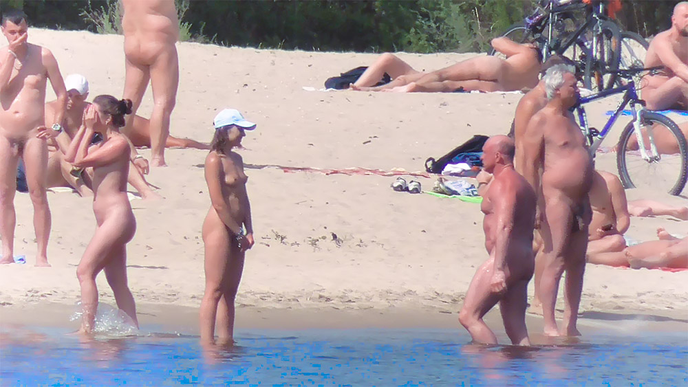 During the last summer, on the nude beach