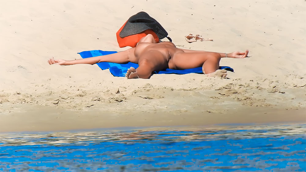 This chick  was camping on a remote beach.
