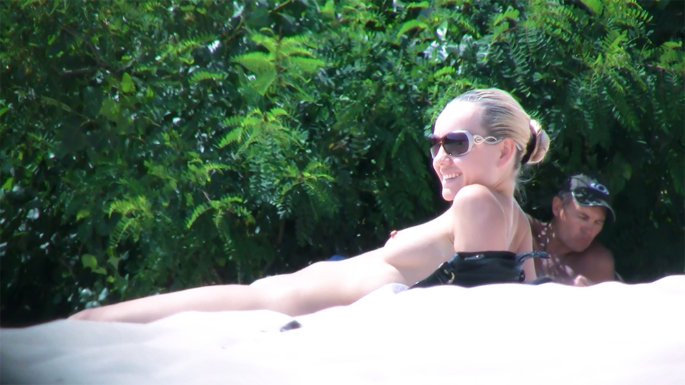 The real story began during a walk at the wild beach