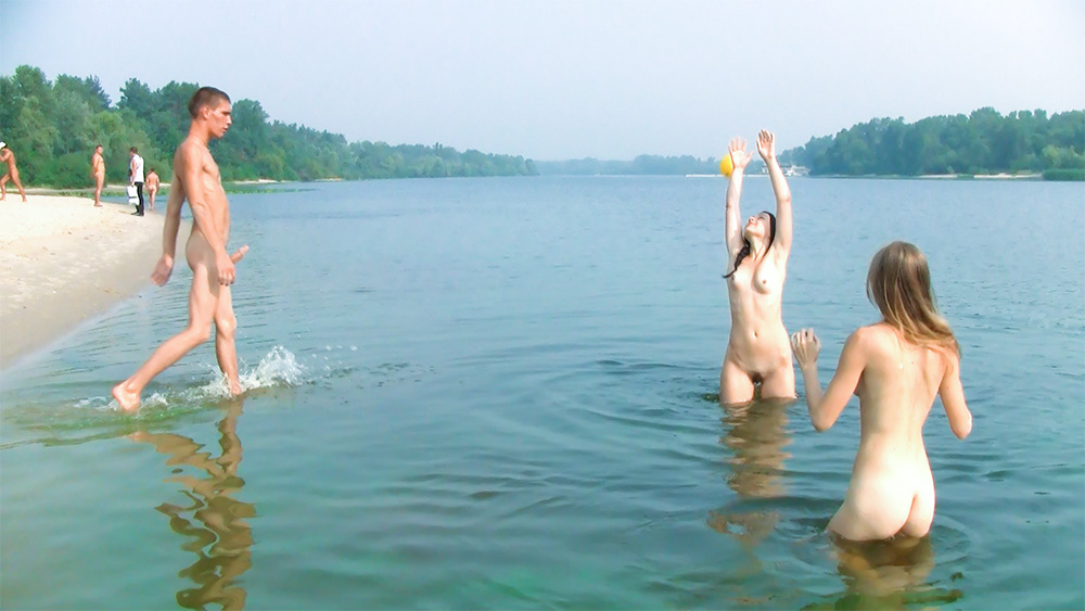 Erection on the nude beach