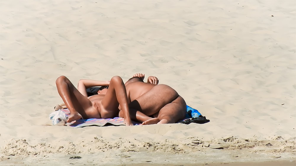 My wife during a hot summer day.