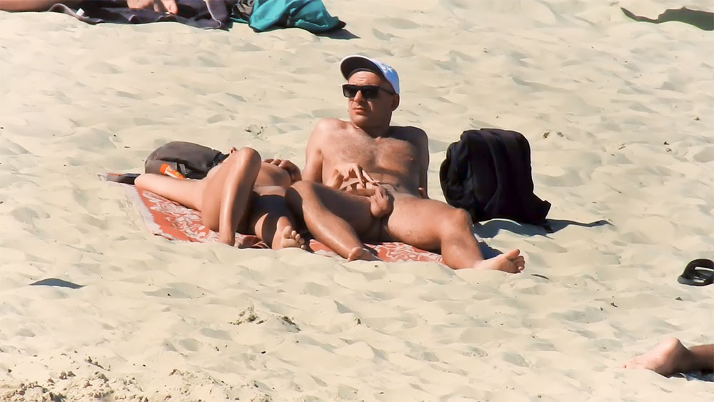 Saw that women on a beach for a week while I was on vacation.